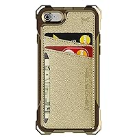 Ghostek Exec Card Holder Wallet Case Designed for iPhone SE (2nd Gen), iPhone 8, iPhone 7 - (Gold)