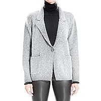 Max Studio Women's Single Button Sweater Cardigan with Pockets