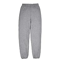 JERZEES Youth Nublend Fleece Sweatpants without Pockets, Covered Elastic Waistband, Cotton Blend, Sizes S-XL