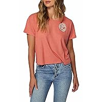 Womens Mojave Wave Graphic Short Sleeve T-Shirt Faded Rose