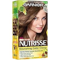 Garnier Nutrisse Nourishing Hair Color Creme, 613 Light Nude Brown (Packaging May Vary)