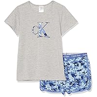 Calvin Klein girls Kids Top and Bottom Pajama Sleep Set Wear