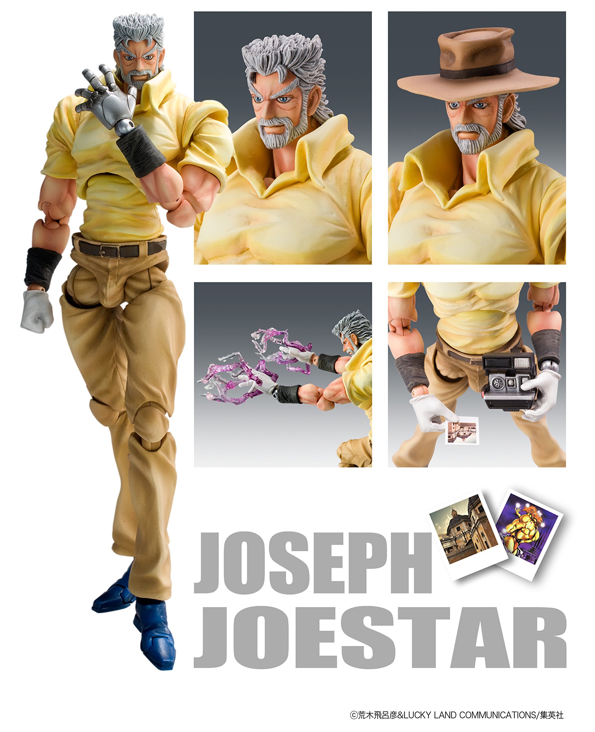Medicos JoJo's Bizarre Adventure: Part 3--Stardust Crusaders: Joseph Joestar & Iggy Super Action Statue (Released)