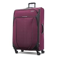 AMERICAN TOURISTER 4 KIX 2.0 Softside Expandable Luggage, Purple Orchid, 28 Spinner