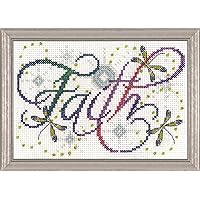 Design Works Crafts Inc. Faith, 5'' x 7' Cross Stitch Kit, 5