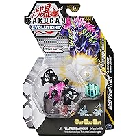 Bakugan Evolutions, Neo Pegatrix with Nano Blade and Siphon Platinum Power Up Pack, True Metal Action Figure, 2 Nanogan, 2 Bakucore, 2 Ability Cards, Kids Toys for Boys and Girls, Ages 6 and Up