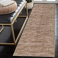 Solid Kitchen Runner Rug 2x8 Long Hallway Runner Rug Contemporary Area Rug Machine Washable Floor Cover Modern Runenr Rug for Living Room Bedroom, Taupe