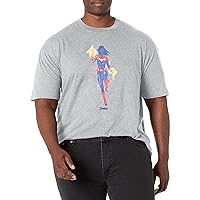 Marvel Big & Tall Painted Men's Tops Short Sleeve Tee Shirt