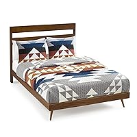 PENDLETON 29271 Explorer Full-Queen Quilt Set Soft Cotton Bed Cover Rustic Machine Washable Bedspread Luxury Coverlet Set Cozy Lightweight Quilt and Pillow Shams Set, Full/Queen, Grey
