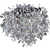 Comet-Seven Light Flush Mount in Crystal style-25 Inches Wide by 19.5 inches high