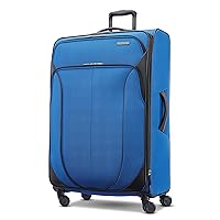 AMERICAN TOURISTER 4 KIX 2.0 Softside Expandable Luggage, Classic Blue, 28 Spinner