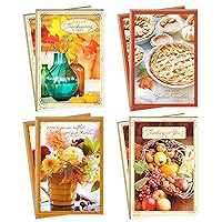 Hallmark Thanksgiving Cards Assortment, Give Thanks (8 Cards with Envelopes)