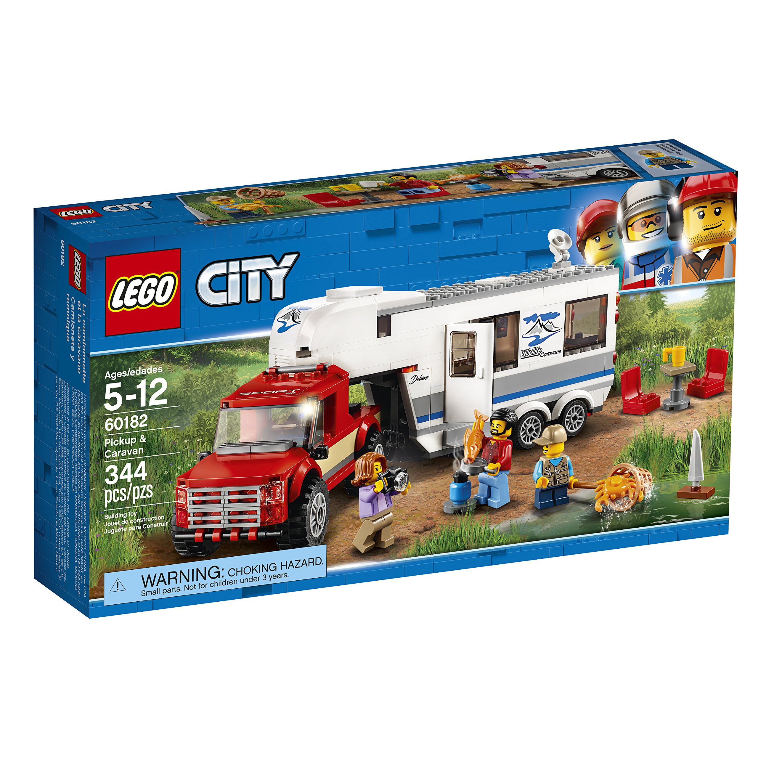 LEGO City Pickup & Caravan 60182 Building Kit (344 Pieces)