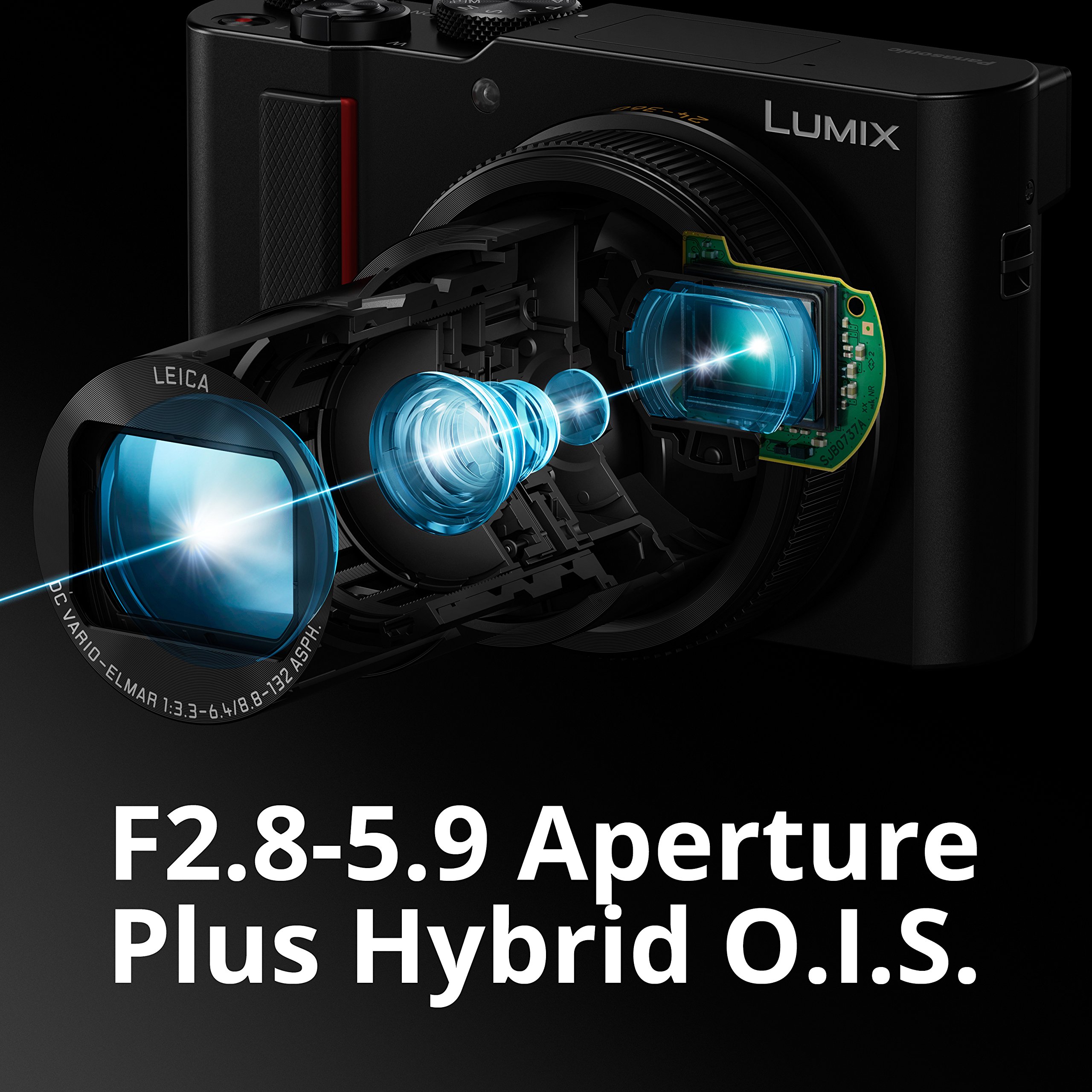 PANASONIC LUMIX ZS200 15X Leica DC Lens with Stabilization, 20.1 Megapixel, Large 1 inch Low Light Sensor (DC-ZS200S USA Silver)