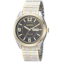 Armitron Men's Day/Date Easy To Read Metal Expansion Bracelet Watch, 20/4591