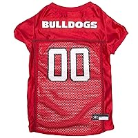 Pets First NCAA College Georgia Bulldogs Mesh Jersey for DOGS & CATS, Medium. Licensed Big Dog Jersey with your Favorite Football/Basketball College Team