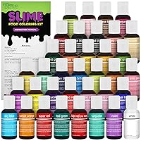 36 Color Food Coloring Liqua-Gel Ultimate Decorating Kit Primary, Secondary and Neon Colors – Food Grade, 0.75 fl. oz. (20ml) Bottles, Non-Toxic