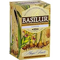 Basilur | Ginger Tea | Ceylon Black Tea | Magic Fruits Collection | 20 Count Foil Enveloped