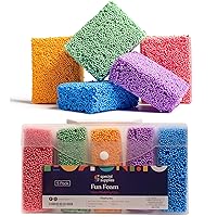 Floam 6 PCS Foam Clay Fun Foam for Toddlers Update Bright Colors Giant Foam