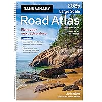 Rand McNally Road Atlas Large Scale 2025: United States, Canada, Mexico (Rand McNally Large Scale Road Atlas USA)