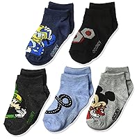Disney Mickey Mouse Boys 5 Pack Shorty Socks