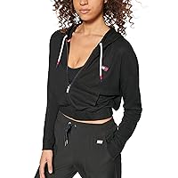 Tommy Hilfiger Women's Everyday Cropped Hooded Long Sleeve Tee
