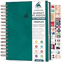 Clever Fox Budget Planner & Monthly Bill Organizer With Pockets. Expense Tracker, Budgeting Journal & Financial Book. Medium, 5.1x8.2
