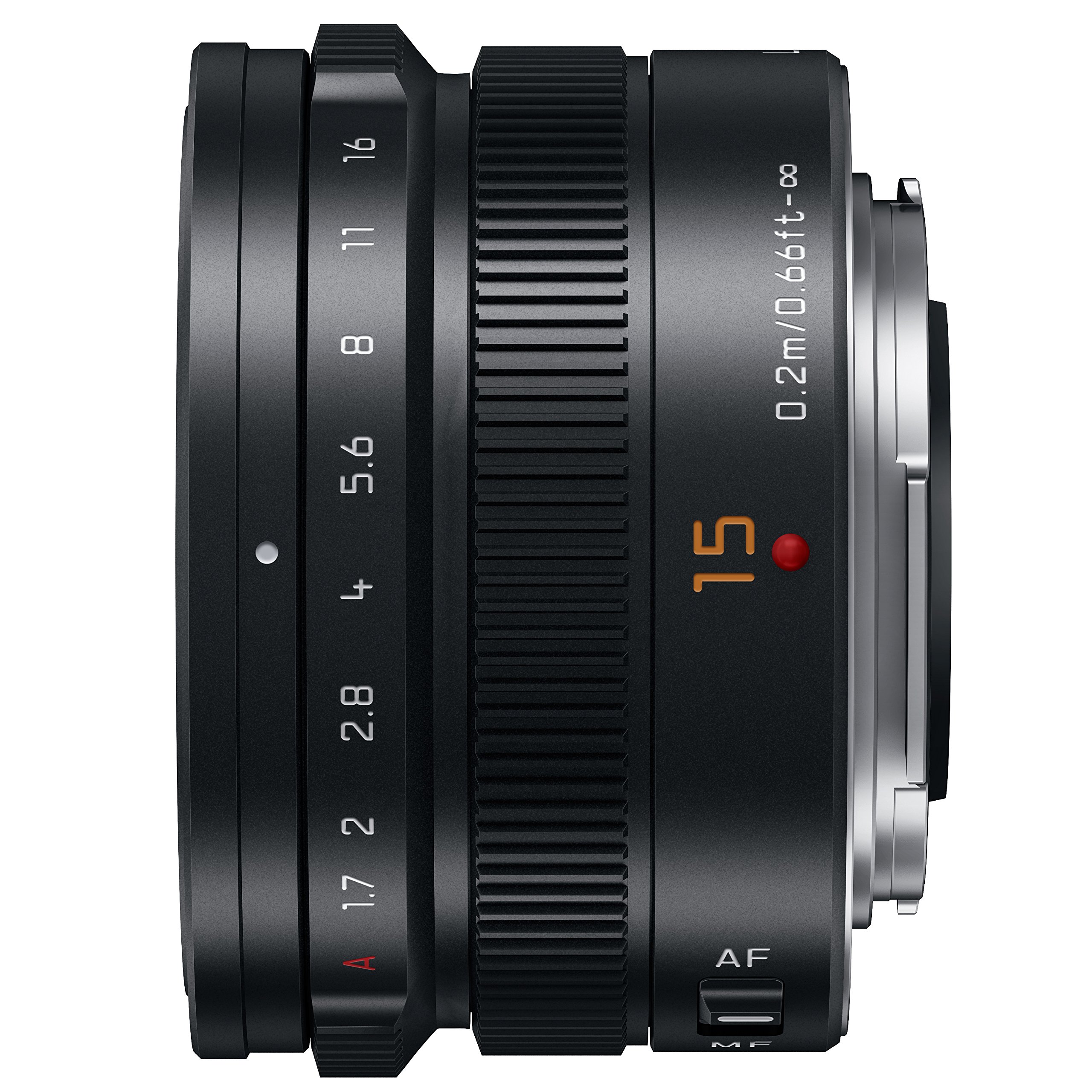 Panasonic LUMIX G Leica DG SUMMILUX Lens, 15MM, F1.7 ASPH, Professional MIRRORLESS Micro Four Thirds, H-X015K (USA Black)