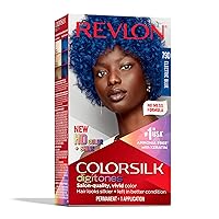 Revlon Permanent Hair Color ColorSilk Digitones with Keratin, 79D Electric Blue (Pack of 1)