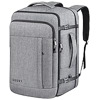 Carry On Backpack, Extra Large 40-50L Travel Backpack for Men & Women, Expandable Backpack For Airplanes, 17 Inch Laptop Backpack, Luggage Backpack 40L Daypack Lightweight Business Weekender Bag, Grey