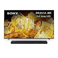 Sony 75 Inch BRAVIA XR X90L Full Array LED 4K HDR Google TV HT-A5000 5.1.2ch Dolby Atmos Sound Bar