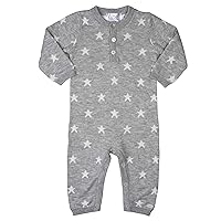 Cashmere Baby Romper, Star Print Knit Outfit Onesie Jumpsuit