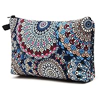 SELLYFELLY Women Cosmetic Bag Travel Makeup Pouch Waterproof Makeup Bag for Purse Portable Toiletry Bag Accessories Organizer