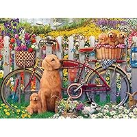Ravensburger 15036 Cute Dogs in The Garden 500 Piece Puzzle for Adults - Every Piece is Unique, Softclick Technology Means Pieces Fit Together Perfectly