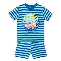 Peppa Pig T-Shirt and Shorts | George Pig Clothes for Summer | Boys Beach Shirt and Short Set