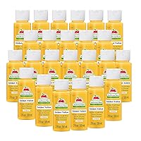 Multi Surface Acrylic Paint, 2 oz, Golden Yellow 2 Fl Oz (Pack of 24)