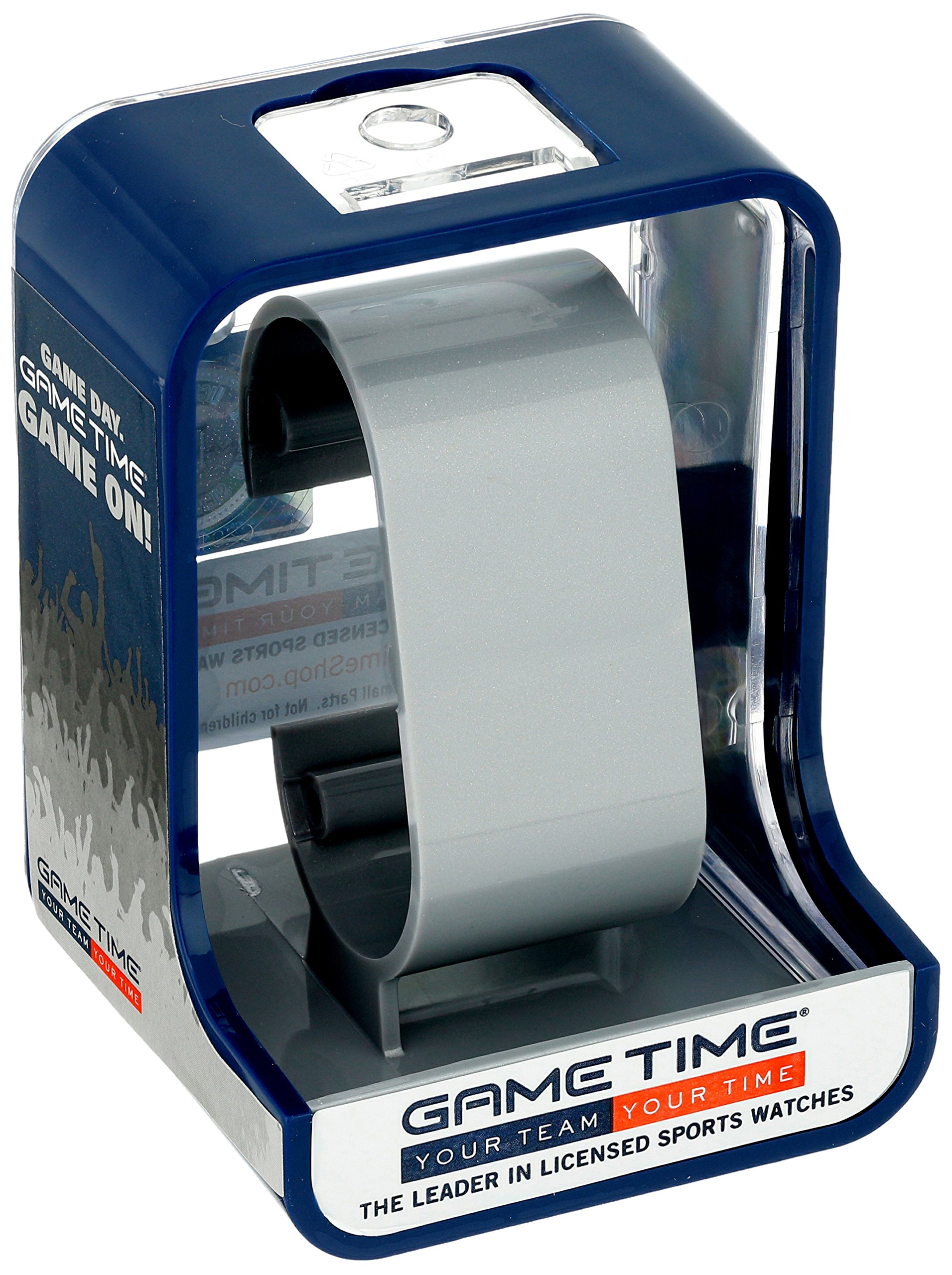 Game Time Men's 'Starter' Metal and Nylon Quartz Analog Watch, Color:Black (Model: MLB-STA-OAK)