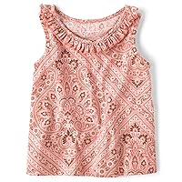 The Children's Place Baby Toddler Girls Ruffle Tank Top