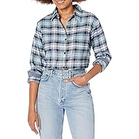 Dickies Women's Long Sleeve Plaid Flannel Shirt