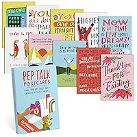 Pep Talk Postcard Book, 20 Postcards (2 Each 10 Styles), 5 x 7-inches