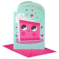 American Greetings Birthday Card for Granddaughter with Stickers (Pinch of Sugar)