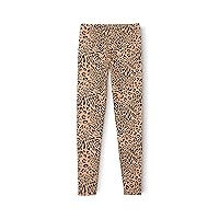 Cotton Leggings, Ginger Leopard, Small+