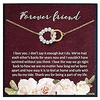 Friend Forever Necklace Gifts from Best Friend Jewelry Friendship Necklace Friends Forever Necklace for Friends Goodbye Gifts