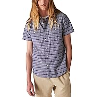 Lucky Brand Men's Striped Short Sleeve Workwear Shirt