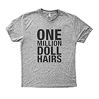 Baffle Tees / 1 Million Doll Hairs - Men's Tri-Blend T-Shirt, Grey