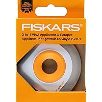 Fiskars 177410-1001 Vinyl Cutting Tools, Applicator & Scraper, Orange & White