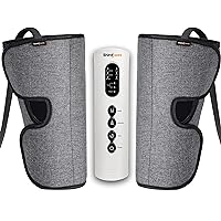SHINE WELL Leg Compression Massager for Circulation for Calf Foot and Arms with 3 Modes 3 Intensities 2 Timing, Helpful for Restless Legs Syndrome Relief, Pain Relief