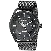 Citizen Men's Sport Casual 3-Hand Eco-Drive Watch, Date, Patterned Dial