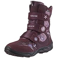 Geox Girl Triple Strap Leather Ankle Frizzy Boots