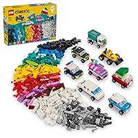 LEGO Classic Creative Vehicles, Colorful Toy Cars and more, Building Kit for Kids, Gift for Boys and Girls from 5 Years 11036